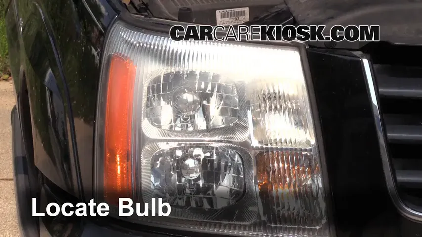 2003 Cadillac Escalade 6.0L V8 Lights Headlight (replace bulb)